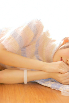 白桃美人一片式A字半身裙